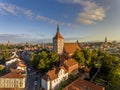 Olsztyn, bird`s eye view of the old town - St. James