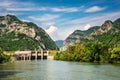 Olt River in Carpathian Mountains, Romania Royalty Free Stock Photo