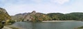 River in the mountains - panoramic view