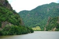 Olt river gorge and Cozia Mountains. Royalty Free Stock Photo