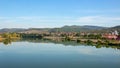 Olt river in Ramnicu Valcea city