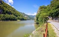 Olt River at Turnu RoÃÅ¸u Red Tower Pass in Calimanesti-Caciulata, Romania. Travel Romania. Landscape with Cozia National Park, Royalty Free Stock Photo