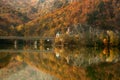 Olt Valley on autumn, Romania Royalty Free Stock Photo