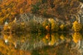 Olt Valley on autumn, Romania Royalty Free Stock Photo