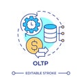 OLTP multi color concept icon Royalty Free Stock Photo
