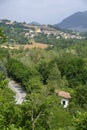 Oltrepo Pavese Italy, landscape in the Tidone valley Royalty Free Stock Photo