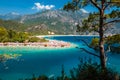 Oludeniz beach and blue clear water