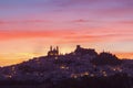 Olvera panorama at sunset Royalty Free Stock Photo