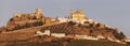 Olvera panorama at sunset Royalty Free Stock Photo