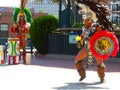 Olvera Street in Los Angeles Aztec Dancers