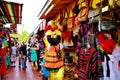 Olvera street LosAngeles Downtown near Union Station California,America,American,United states,handicraft, sun Royalty Free Stock Photo