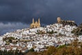 Olvera is a white village, pueblo blanco in Cadiz province, Andalusia, Spain Royalty Free Stock Photo