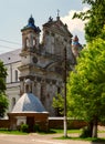 Baroque Catholic Collegiate Church of the Holy Trinity in Olyka, Volyn Oblast, Ukraine Royalty Free Stock Photo