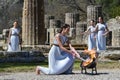 Olympic Flame handover ceremony for the Tokyo 2020 Summer Olympic Games at the Ancient Olympia