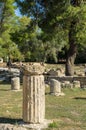 Uins of archaeological site of Olympia in Peloponnese, Gymnasion Greece.