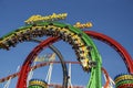 Olympia Looping Roller coaster ride at Oktoberfest in Munich, Ge