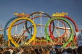 Olympia Looping Roller coaster ride at Oktoberfest in Munich, Ge