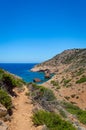 Olympia shipwreck of Amorgos island in Cyclades, Greece Royalty Free Stock Photo