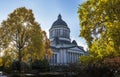 Washington State Capitol in the Fall Royalty Free Stock Photo