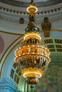 Detail of the 5-ton chandelier in the State Capitol in Olympia, Washington, USA Royalty Free Stock Photo