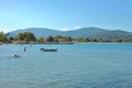 Sunny Olympiada Beach, Chalkidiki, Greece Royalty Free Stock Photo