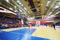 Olympiakos (Greece) and Lokomotiv-Kuban (Russia) teams play basketball
