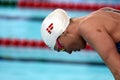 Olympian and Record Holder swimmer Jeanette OTTESEN DEN Royalty Free Stock Photo