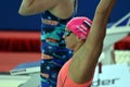 Olympian and world champion swimmer Yulia YEFIMOVA RUS Royalty Free Stock Photo