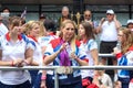 2012 Olympians during the 2012 British Olympic and Paralympic teams victory parade
