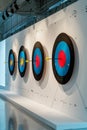 Olympic Archery Range Setup Royalty Free Stock Photo