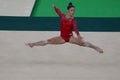 Olympic champion Aly Raisman of United States during an artistic gymnastics floor exercise training session for Rio 2016 Olympics