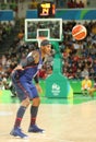 Olympic champion Carmelo Anthony of Team USA in action duringt group A basketball match between Team USA and Australia Royalty Free Stock Photo