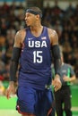 Olympic champion Carmelo Anthony of Team USA in action at group A basketball match between Team USA and Australia