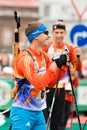 Olympic champion Evgeny Ustyugov Royalty Free Stock Photo