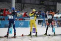 Olympic champion Martin Fourcade of France competes in the biathlon men`s 15km mass start at the 2018 Winter Olympics