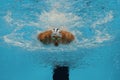 Olympic champion Michael Phelps of United States competes at the Men's 200m individual medley of the Rio 2016 Olympic Games Royalty Free Stock Photo