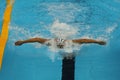 Olympic champion Michael Phelps of United States competes at the Men's 200m individual medley of the Rio 2016 Olympic Games Royalty Free Stock Photo