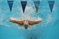 Olympic champion Michael Phelps of United States competes at the Men's 200m individual medley of the Rio 2016 Olympic Games Royalty Free Stock Photo