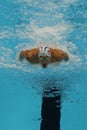 Olympic champion Michael Phelps of United States competes at the Men's 200m individual medley of the Rio 2016 Olympic Games Royalty Free Stock Photo