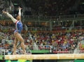 Olympic champion Simone Biles of United States competing on the balance beam at women's all-around gymnastics at Rio 2016