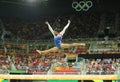 Olympic champion Simone Biles of United States competing on the balance beam at women's all-around gymnastics at Rio 2016 Oly