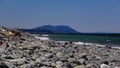 The Olympic Coast of Washington near Port Angeles, Strait of Juan de Fuca seen from Ediz Hook at Port Angeles harbor