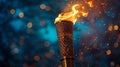 An Olympic flame 2024 AI Generated
