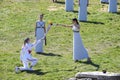 Olympic Flame handover ceremony for the Tokyo 2020 Summer Olympic Games at the Ancient Olympia