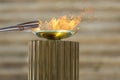 Olympic Flame handover ceremony for the Tokyo 2020 Summer Olympic Games Royalty Free Stock Photo