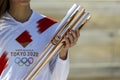 Olympic Flame handover ceremony for the Tokyo 2020 Summer Olympic Games Royalty Free Stock Photo