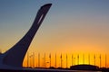 Olympic flame in Sochi park, Adler, Russia - May, 2016: