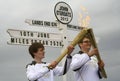 Olympic Flame and torches 2012, John O'Groats Royalty Free Stock Photo