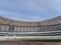 Flag of the Republic of Azerbaijan inside the Olympic Stadium, Baku, Republic of Azerbaijan