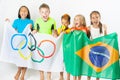 Olympic Games. Rio de Janeiro 2016 Brazil. Royalty Free Stock Photo